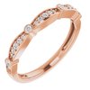 14K Rose .125 CTW Diamond Stackable Anniversary Band Ref 11911582